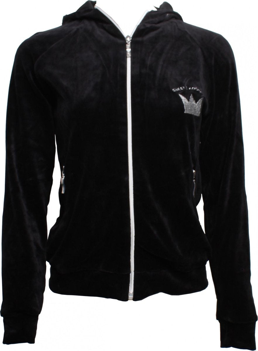 Papillon Vest Met Capuchon Meisjes Zwart Maat 116