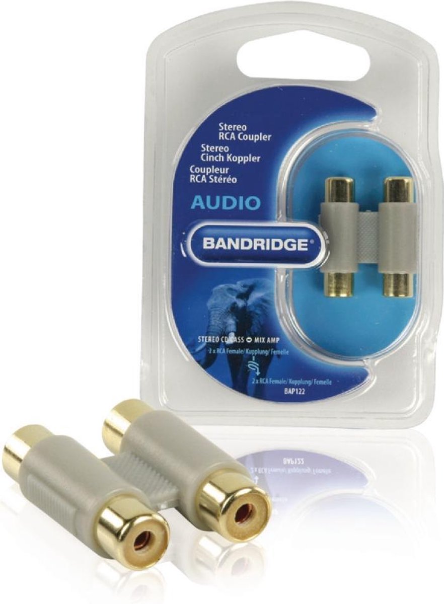 Bandridge Tulp stereo audio koppelstuk