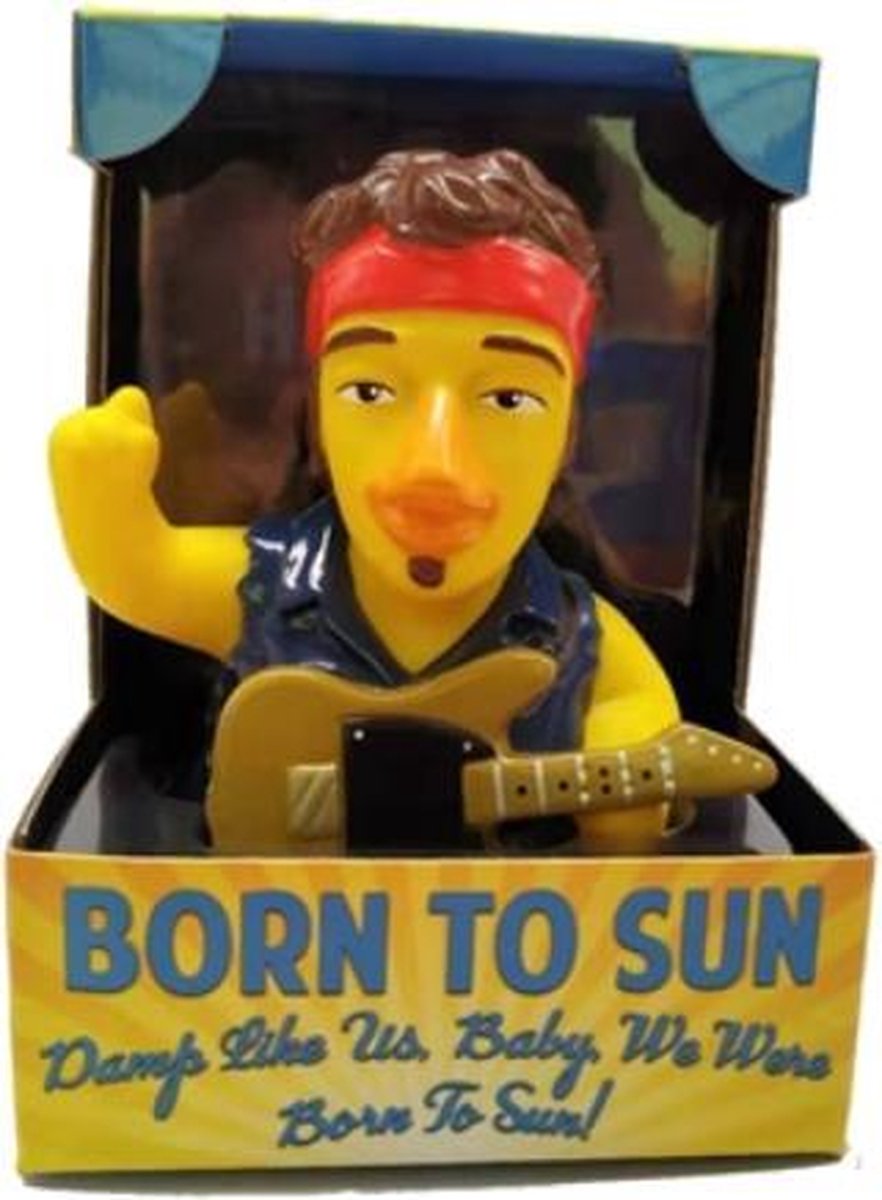 CelebriDucks BORN TO SUN Duck   Badeendje  Bruce Springsteen  'Damp like us. Baby