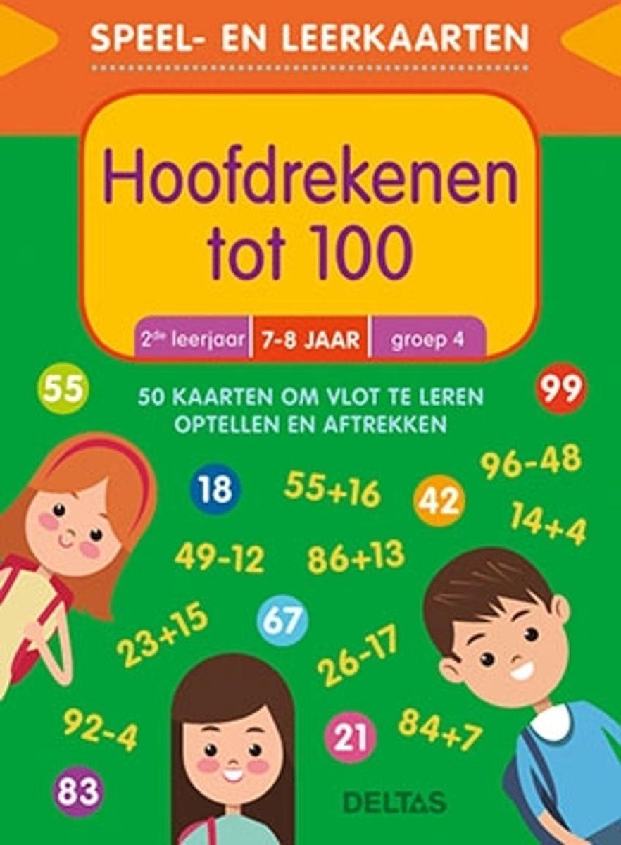 Speel- en leerkaarten - Hoofdrekenen tot 100 (7-8 j.)