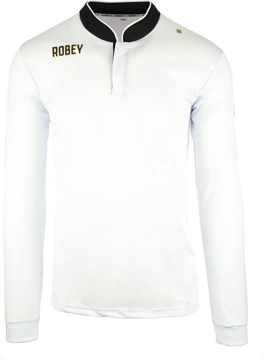 Robey Kick-Off LS voetbalshirt kinderen lange mouwen (maat 128) - Wit