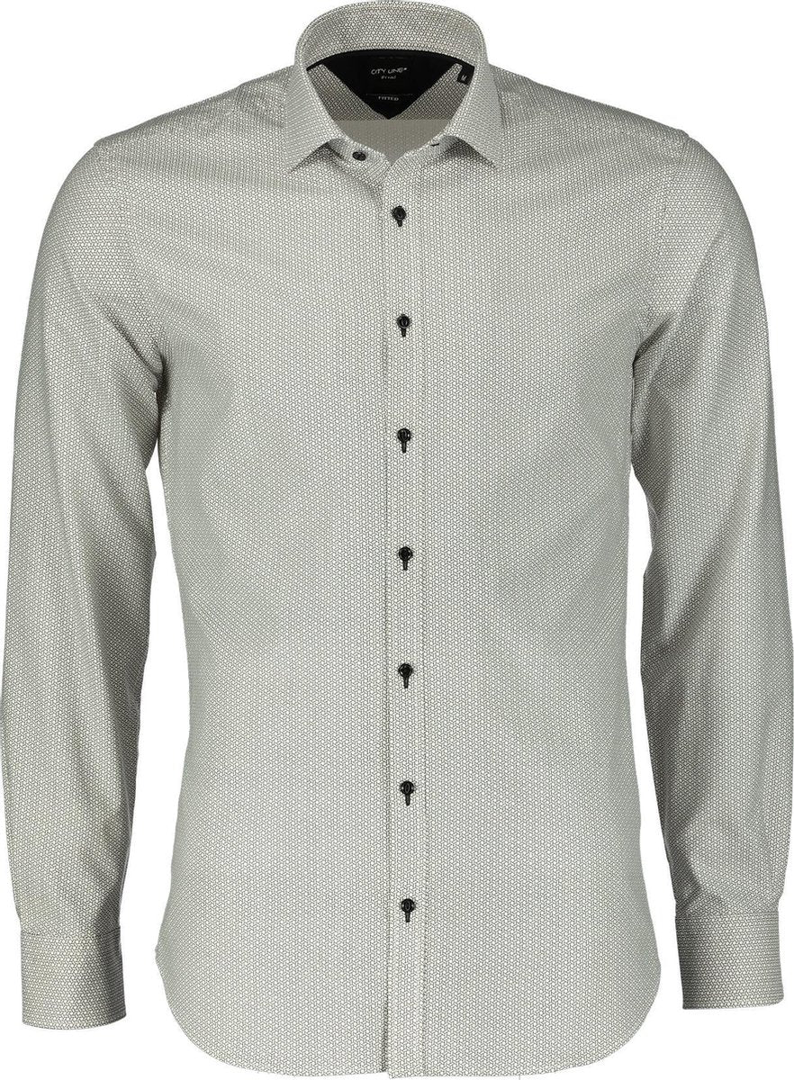 City Line By Nils Overhemd - Body Fit - Wit - L
