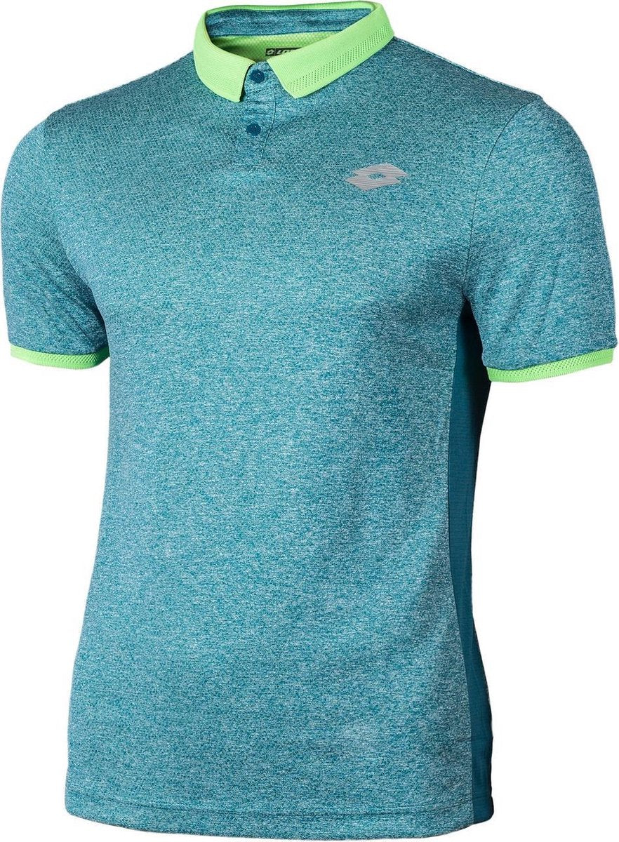 Lotto Dragon Tech II Polo - Deep Dry Tech sportpolo - Tennispolo - Heren - Maat S - Groen