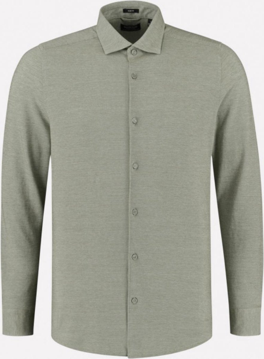 Dstrezzed Overhemd Cut away boord Pique Army Green (303414 - 511)