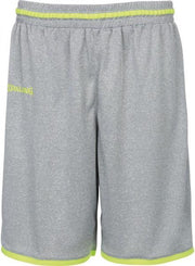 Spalding Move Shorts Heren - Grijs / Geel - maat S