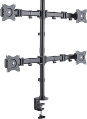 HN® | 4 Monitoren Desk Mount | 100x100 voor vier monitoren of tv's van 13 tot 27 inch
