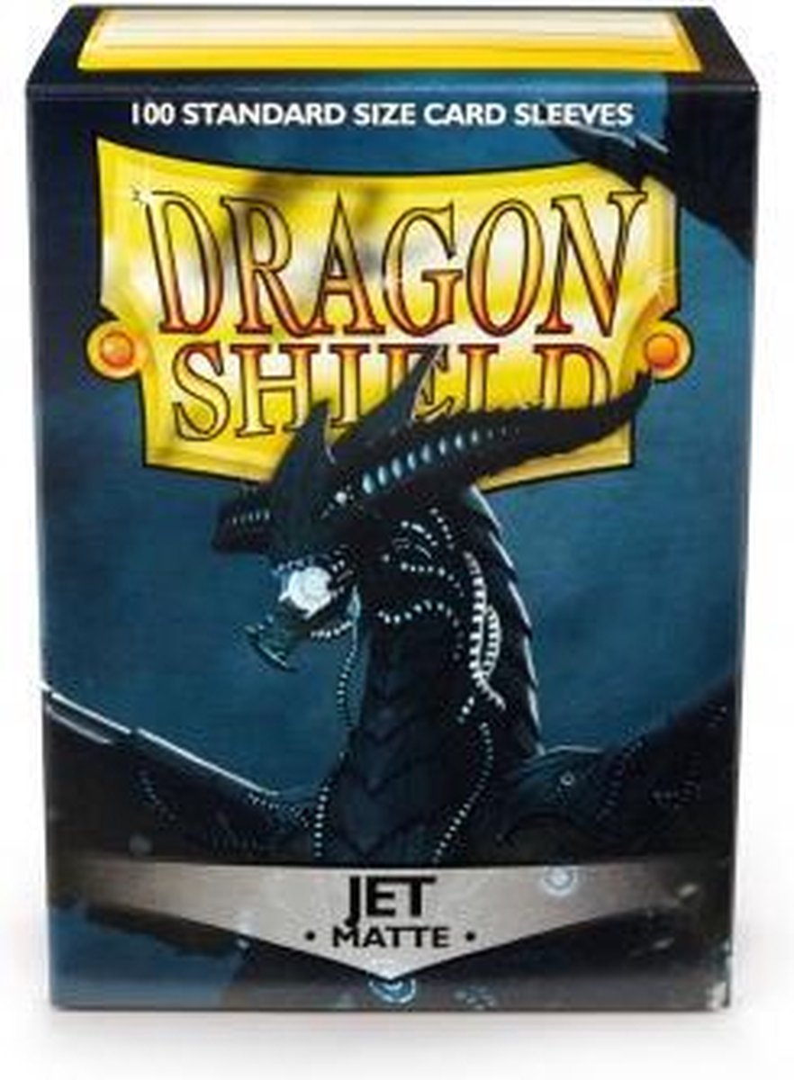 100 hoesjes Dragon Shield MATTE Jet Standaard Maat Card Sleeves