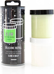 Clone-A-Willy - Refill Glow in the Dark Green Silicone