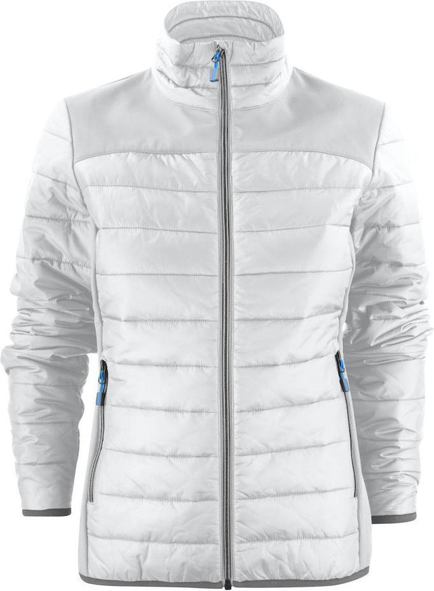 Printer Quilted Jas Expedition Lady 2261058 Wit - Maat XXL
