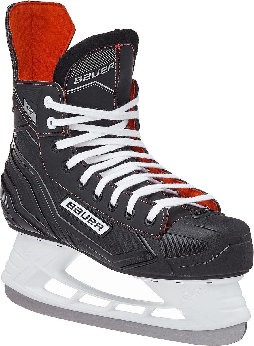 Bauer Ijshockeyschaatsen Ns Skate Junior Zwart/rood Maat 26