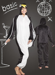 St. Volwassenenkostuum Pinguin pluche basic (max. 1.95 m)
