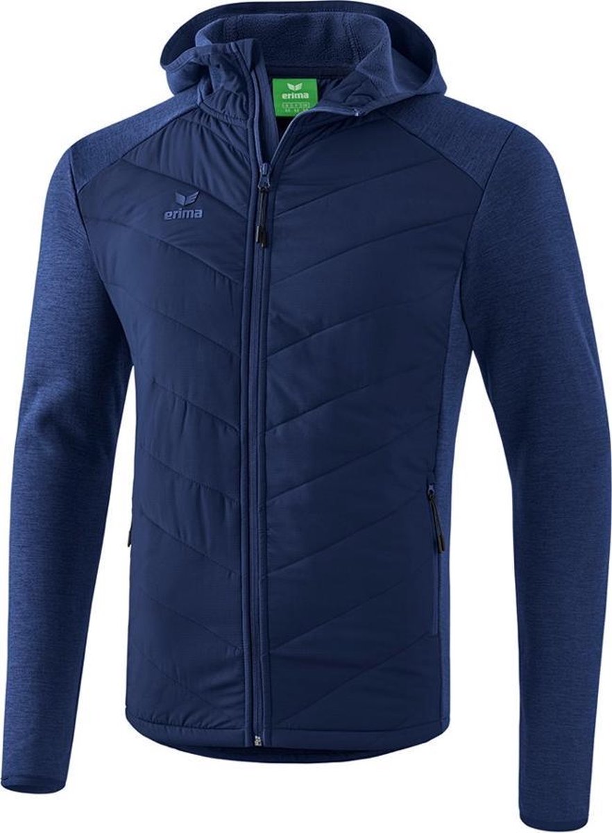 Erima Basic Doorgestikt Jack - Jassen  - blauw donker - S