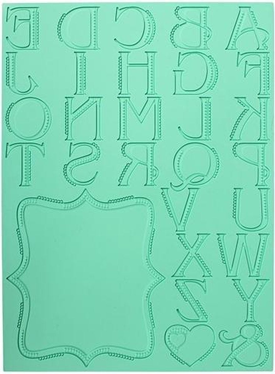 Pavoni Lace alfabet siliconen mat