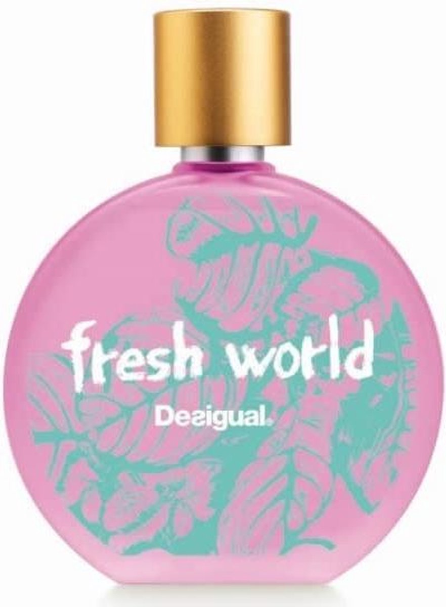 MULTI BUNDEL 2 stuks Desigual Fresh World Woman Eau De Toilette Spray 100ml