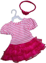 Amleg Jurk Met Tule Rok Mini Mommy Roze Meisjes 33-37 Cm