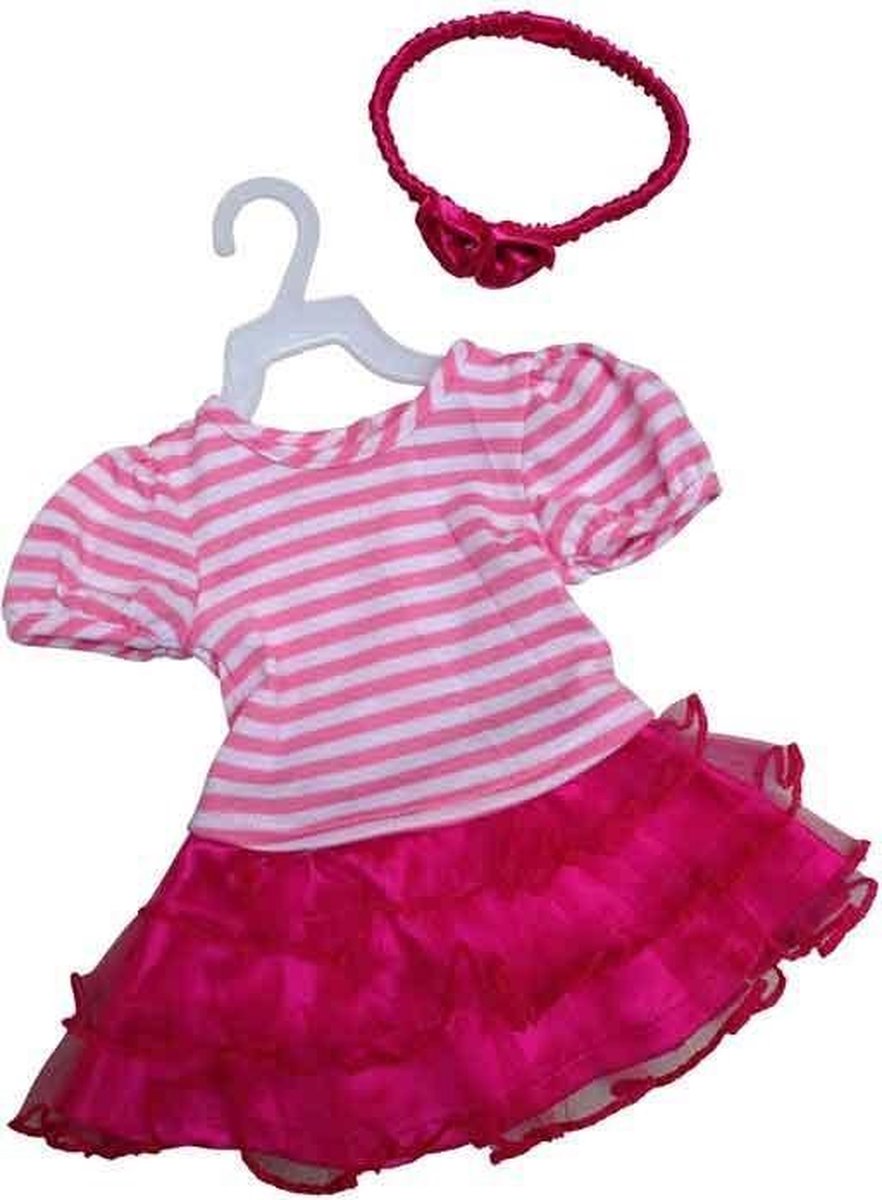 Amleg Jurk Met Tule Rok Mini Mommy Roze Meisjes 33-37 Cm
