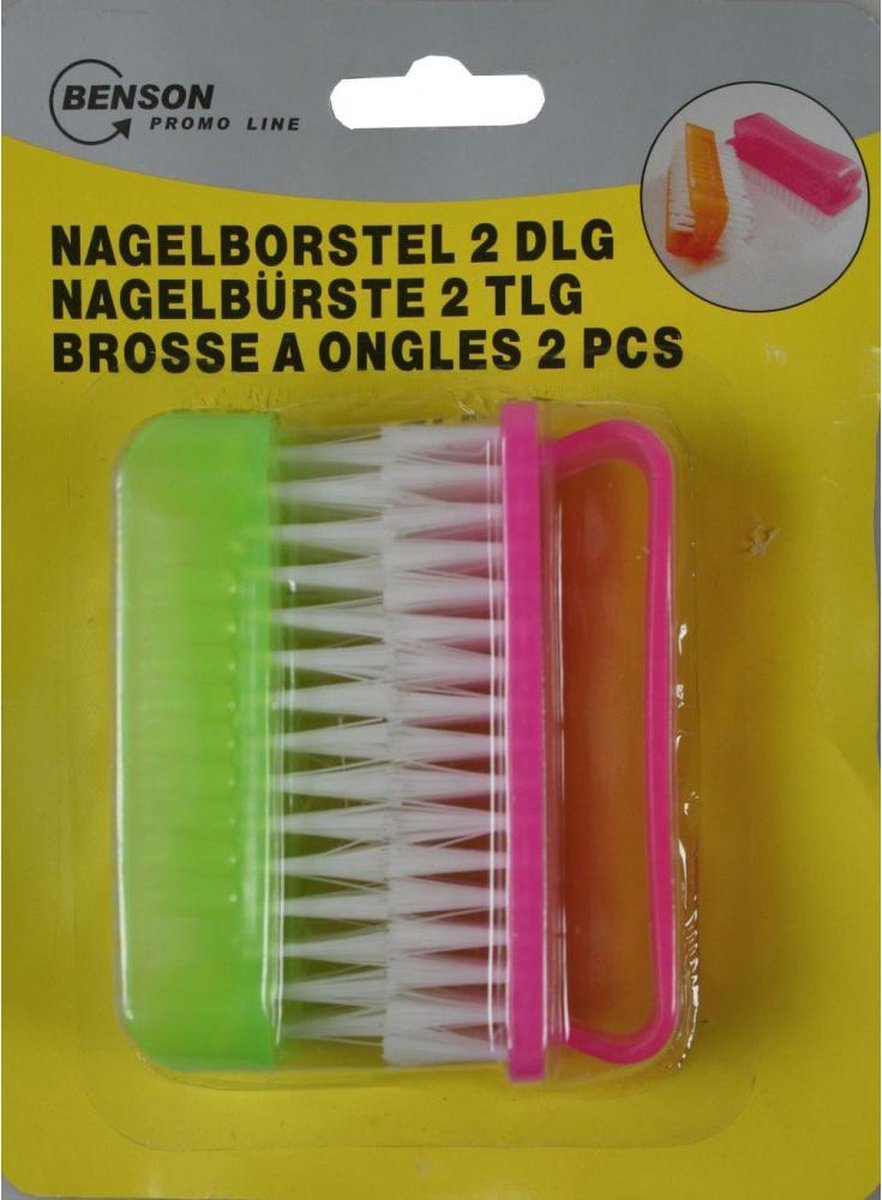 B-Deal Nagel borstel (2 stuks)