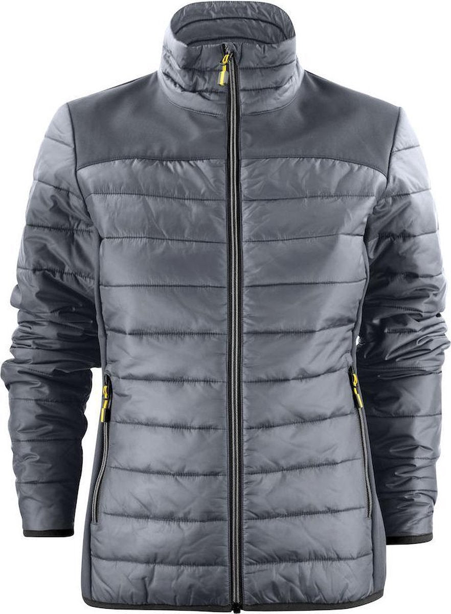 Printer quilted jacket Expedition lady - 2261058 - Staalgrijs - maat XS