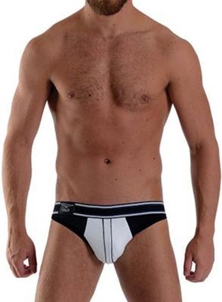 Mister B urban manhattan jockstrap wit/zwart large