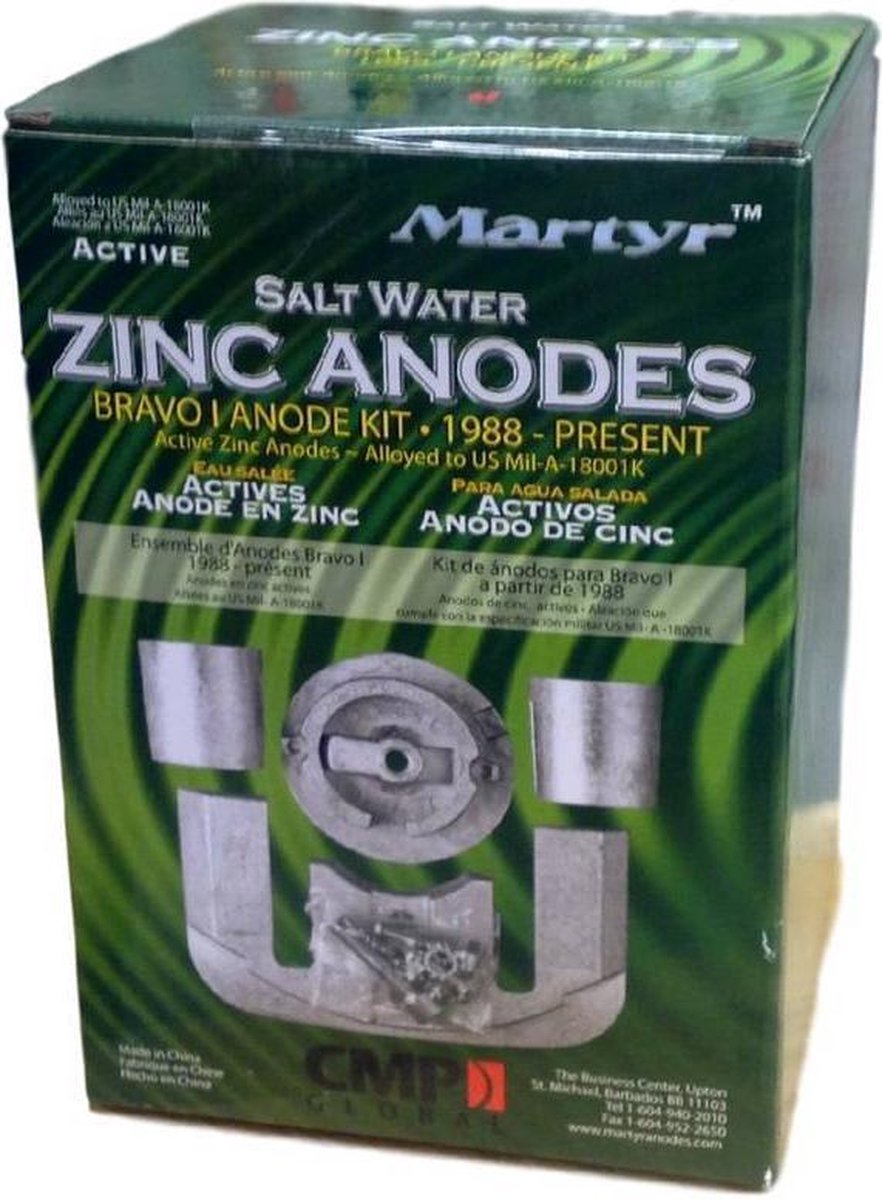 Mercruiser Anode Kit - Bravo 1 - Zink (CMBRAVO1KITZ)