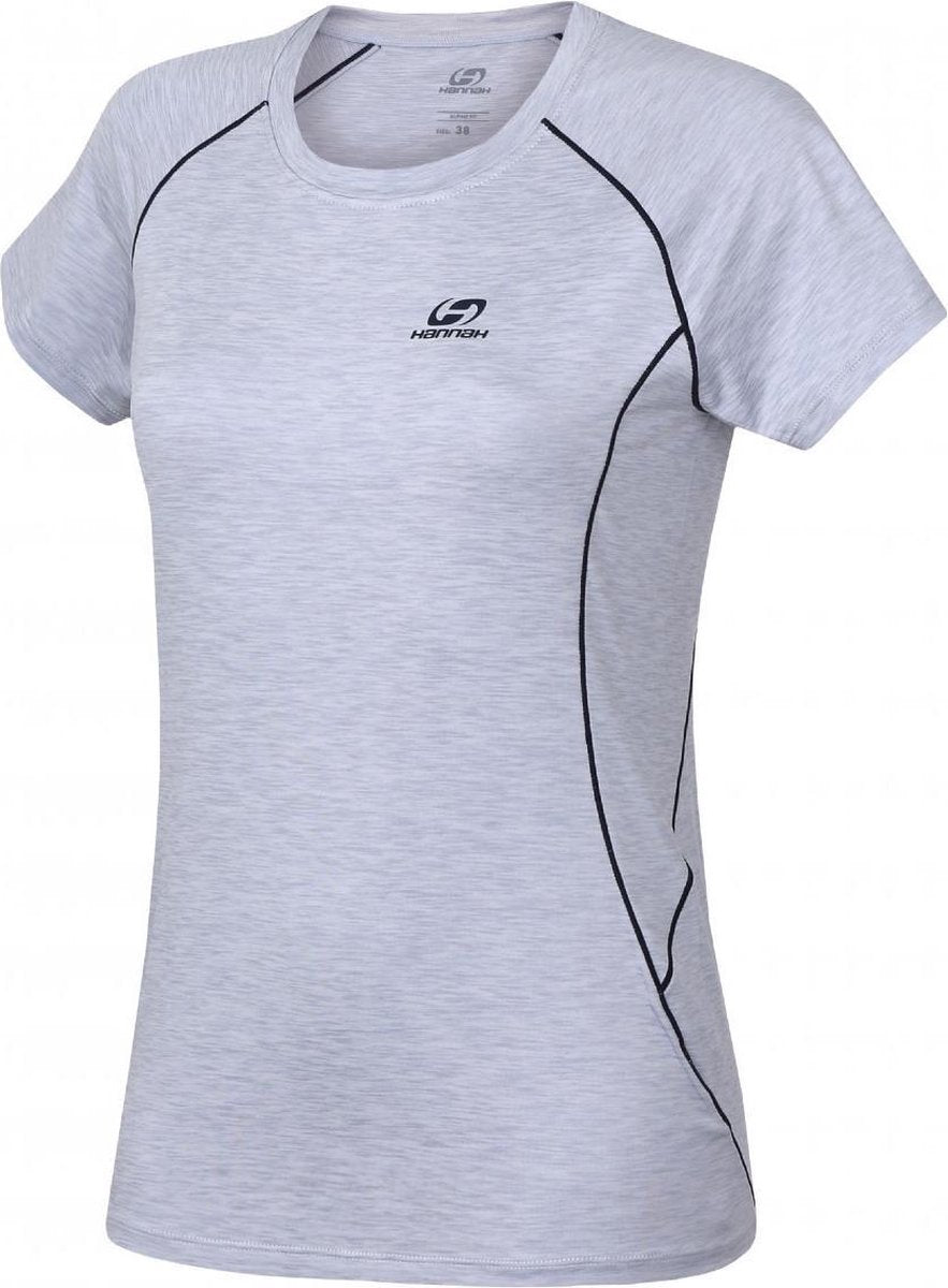 Hannah Sportshirt Shelly Dames Polyester Grijs Maat 42