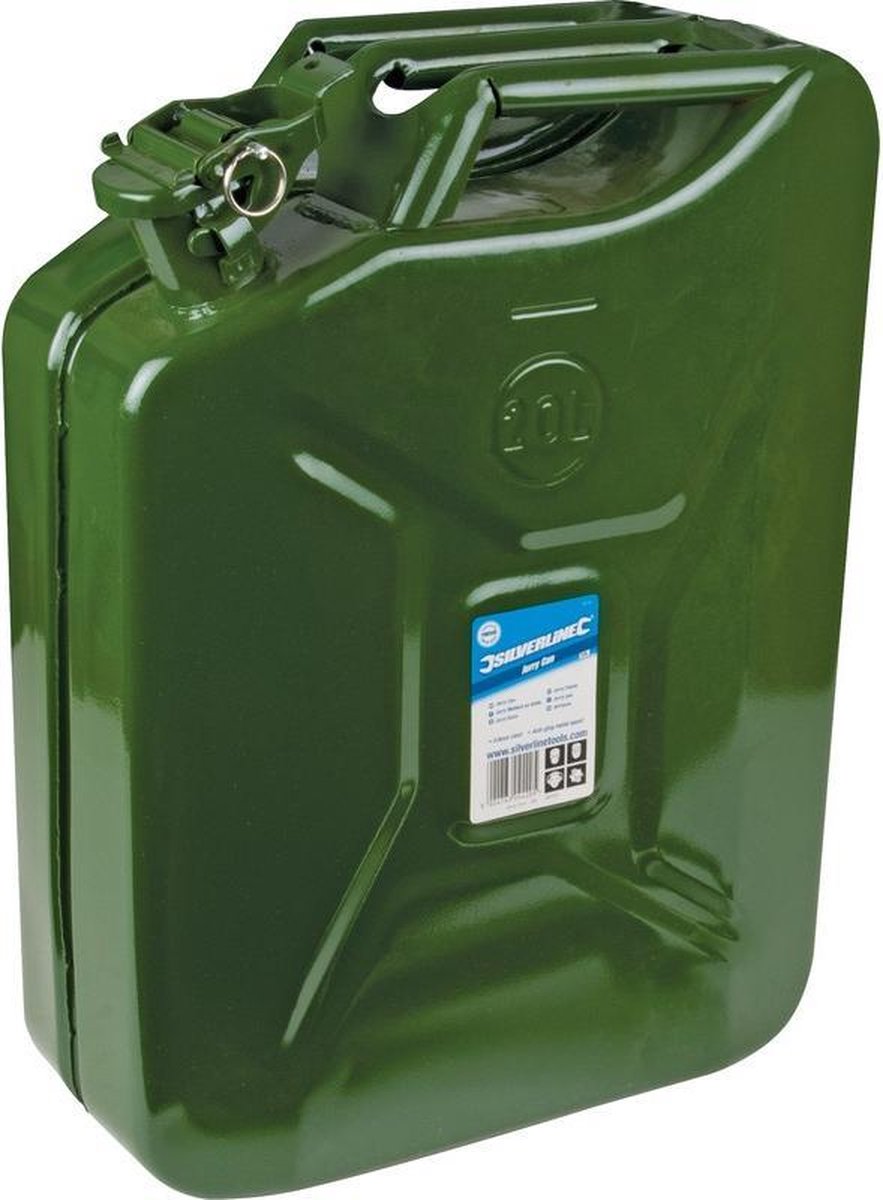 Carpoint Benzinekan 20Ltr Groen Metaal UN-keur