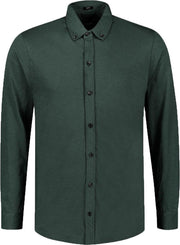 Dstrezzed Overhemd Slub Jersey Groen (303382 - 513)
