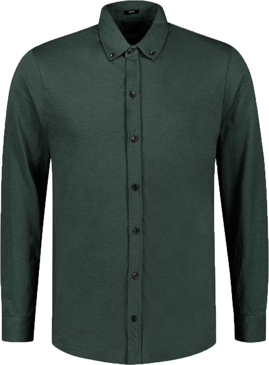 Dstrezzed Overhemd Slub Jersey Groen (303382 - 513)