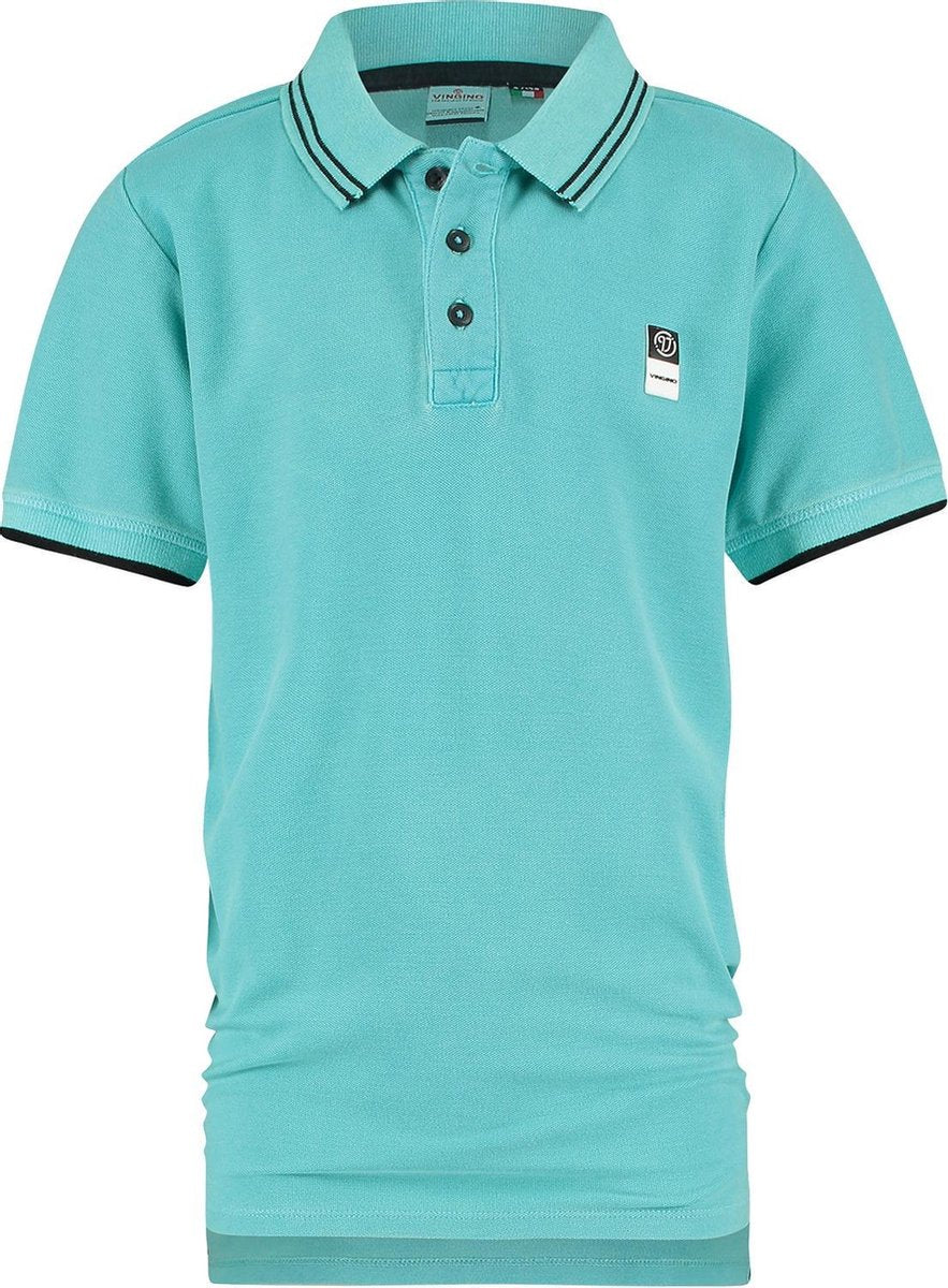 Vingino Poloshirt Essentials Jongens Katoen Blauw Maat 98
