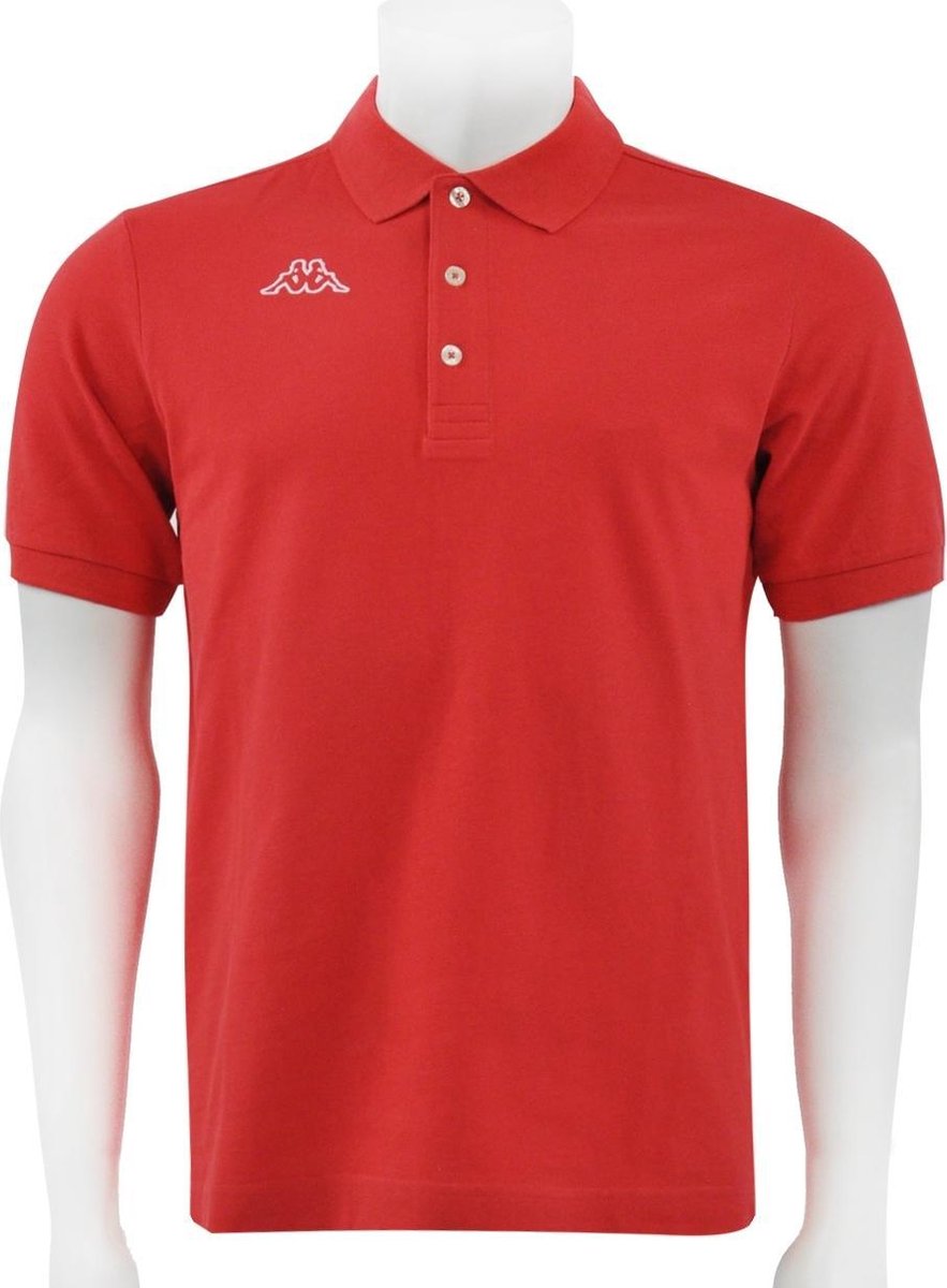 Kappa - Logo Life MSS Polo - Rood - Heren - maat  L