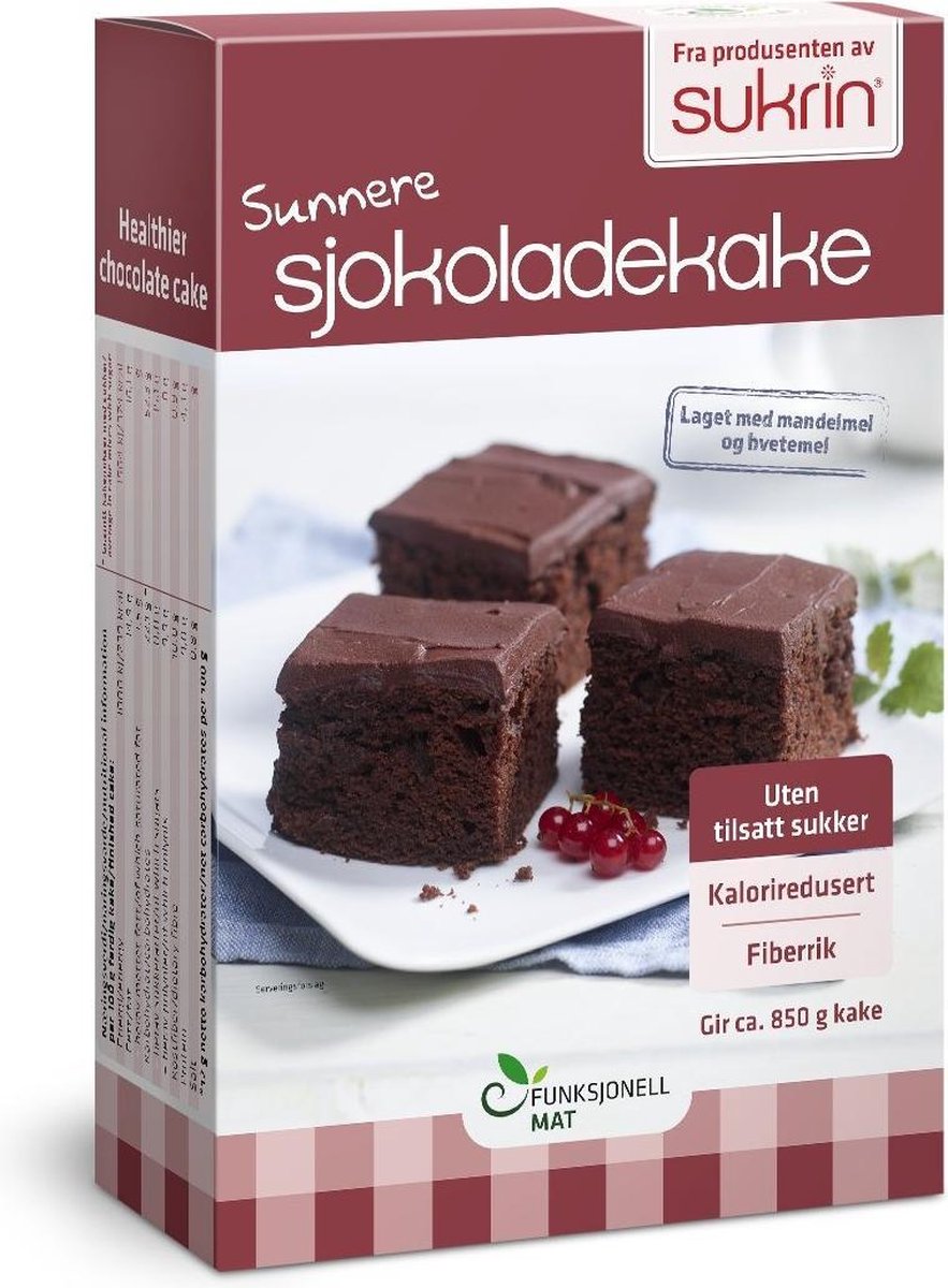 Sukrin Chocolade cake (410g) - Suikervrij en verlaagd gehalte aan koolhydraten