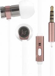 Kitsound Nova InEar Headphones with Mic Rose Gold