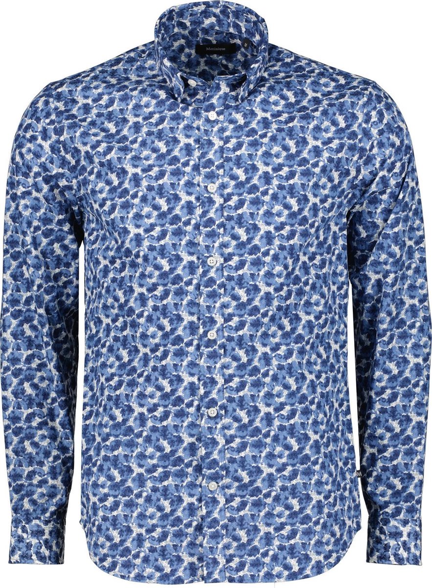 Matinique Overhemd - Slim Fit - Blauw - L
