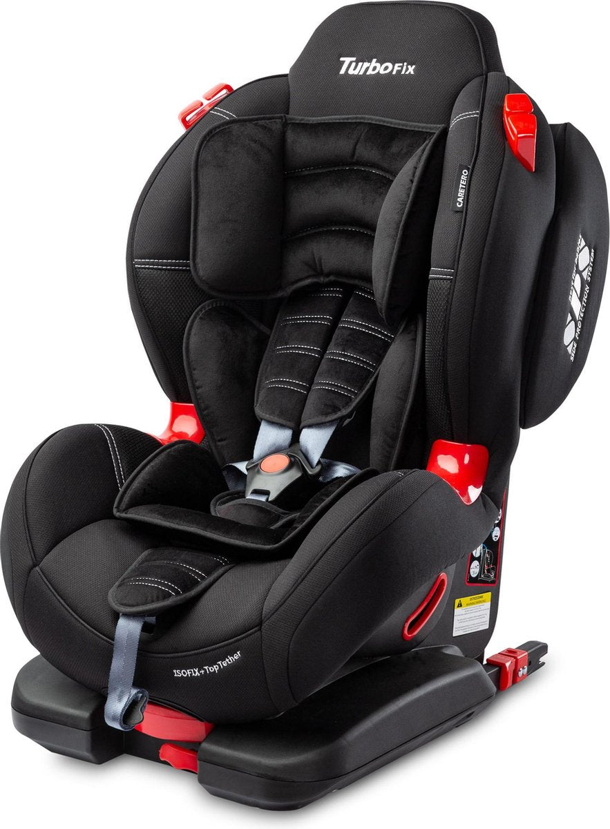 Caratero Autostoel SPORT TURBO Iso FIX 9-25 KG  ZWART