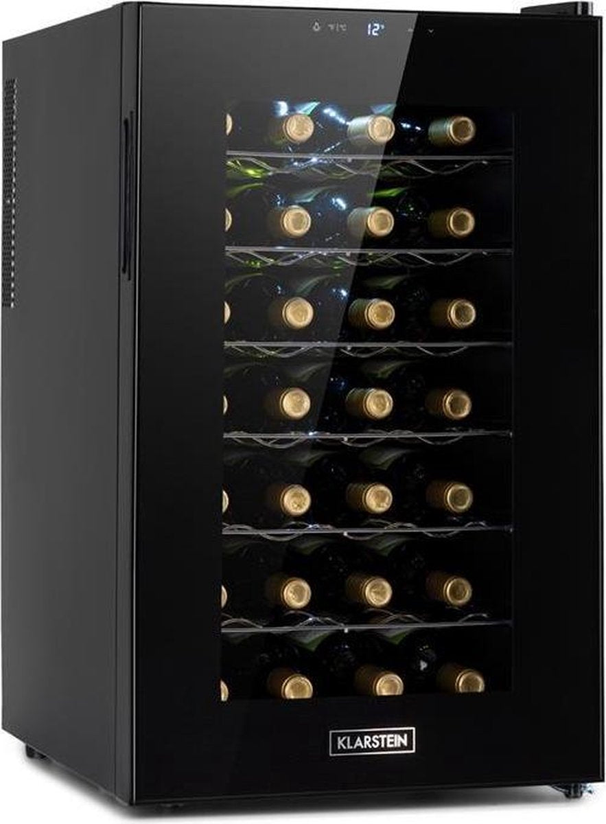 Klarstein Barolo 28 Uno wijnkoelkast 70 liter / 28 flessen - Temperatuurbereik 11 tot 18°C - Een koolzone