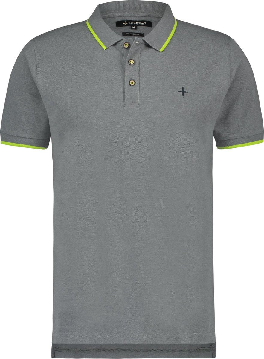 Haze & Finn Polo Light Grey Melange (MC-0300)