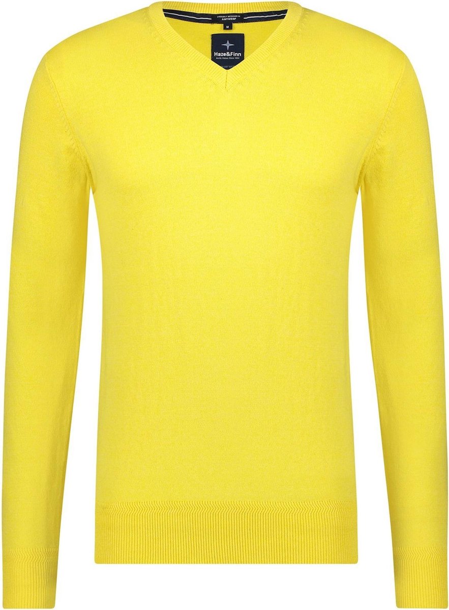 Haze&Finn Pullover V-hals Geel (MC15-0220 - Maize)