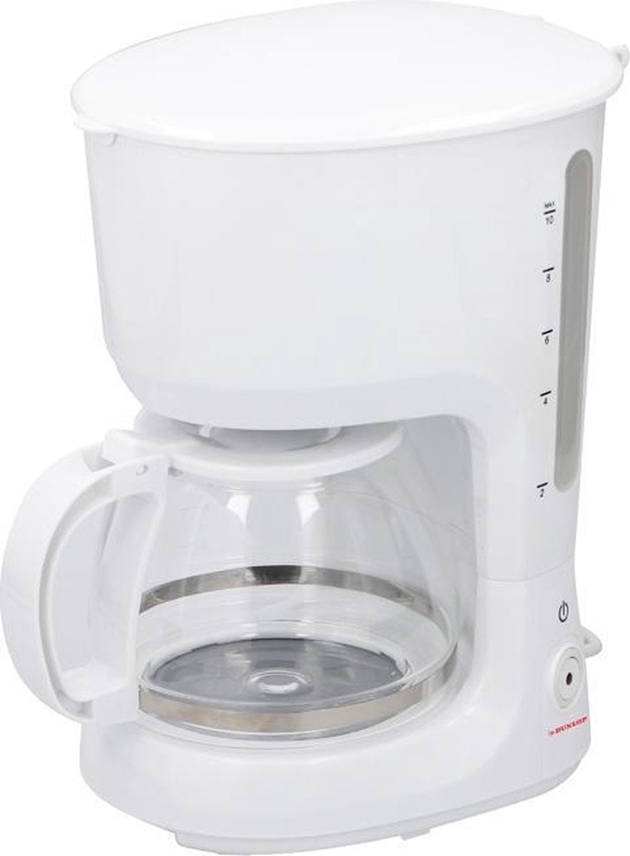 Dunlop Koffiezetapparaat - Wit - 1.25 liter