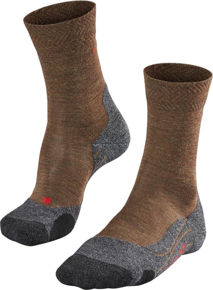 FALKE TK2 Melange Heren Wandelsokken - Mocca - Maat 46-48