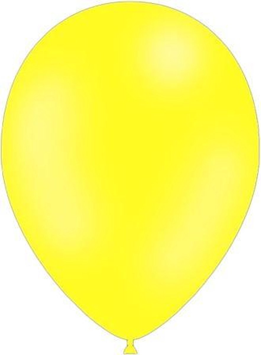 50 stuks - Feestballonnen citroen 26 cm pastel professionele kwaliteit