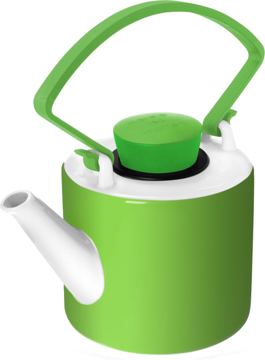 Qdo Cylinder Theepot - 1 l - Porselein - Groen