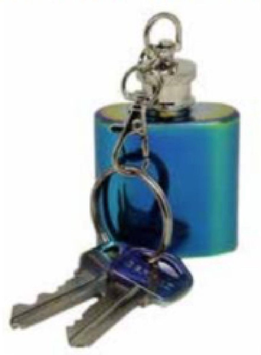 DCI Rainbow Luster Mini Flask Keychain | Holds 30ml