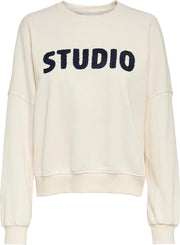 Onledith Life L/s O-neck Swt 15225077 Ecru/studio