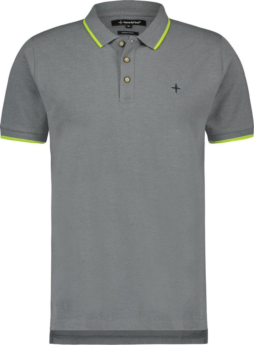 Haze&Finn Polo Light Grey Melange (MC-0300)