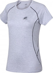 Hannah Sportshirt Shelly Dames Polyester Grijs Maat 36