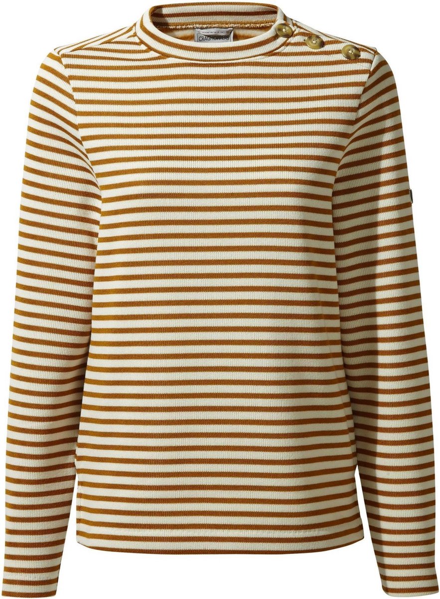Craghoppers Sweater Balmoral Dames Polyester Koper/beige Mt 38