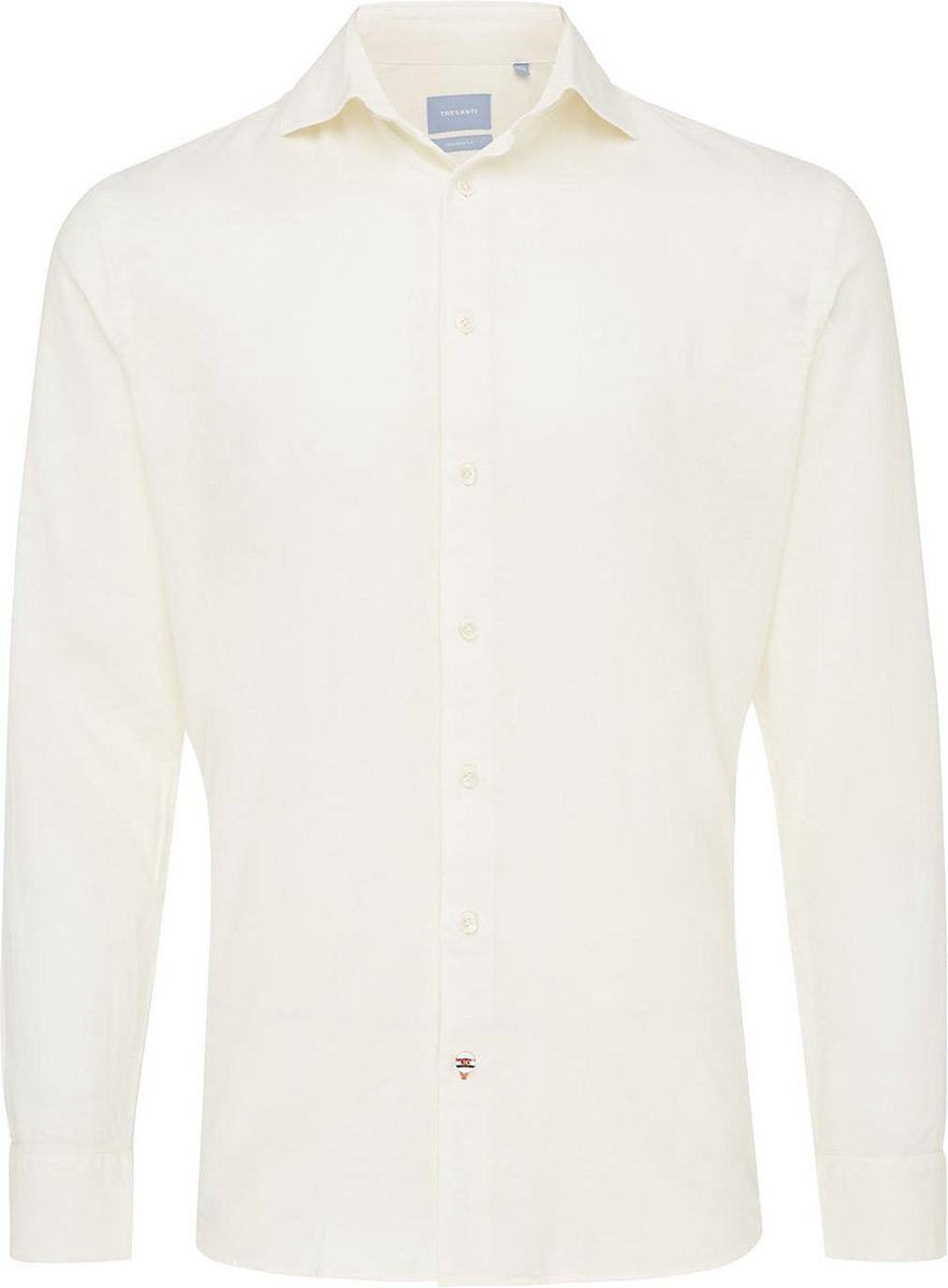 Maxim | Overhemd katoen/linnen beige
