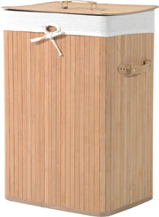 Bamboe wasmand 72 L - Luxe wasmand - Wassorteerder - Natuur - L40 x B30 x H60 cm
