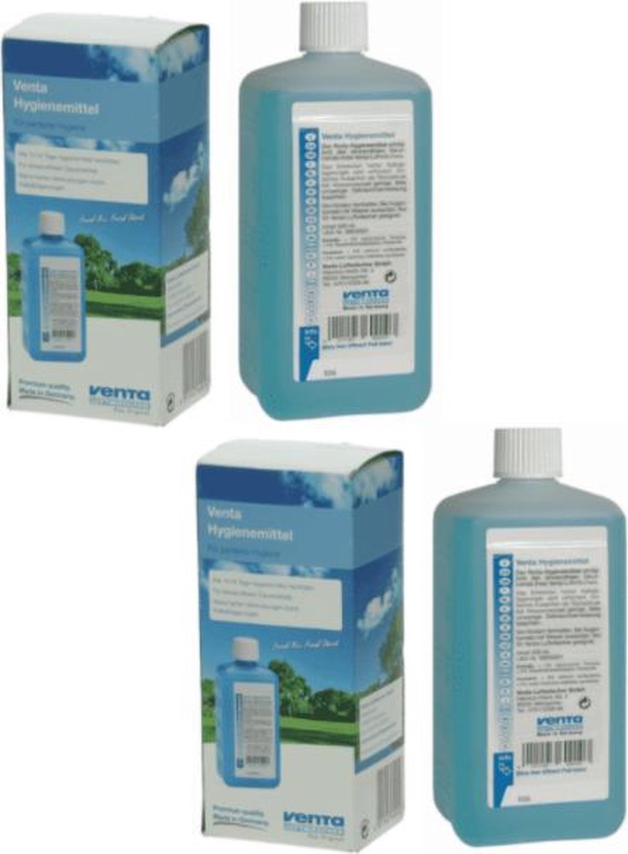 Venta Airwasher hygienemiddel - 2x fles a 500ml - voor een optimale hygiene onderhoud