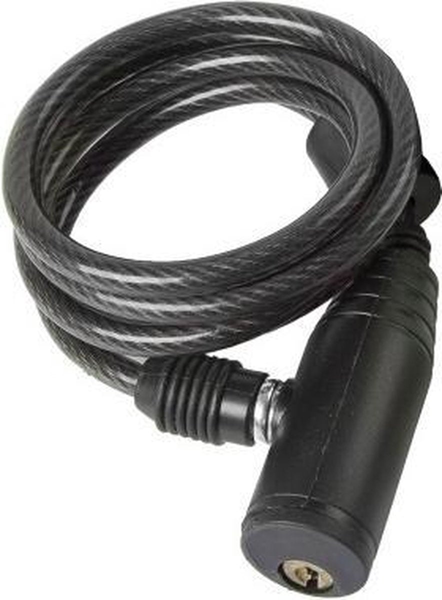 M-Wave Spiraal 6.1 - Kabelslot - 100 cm - Zwart
